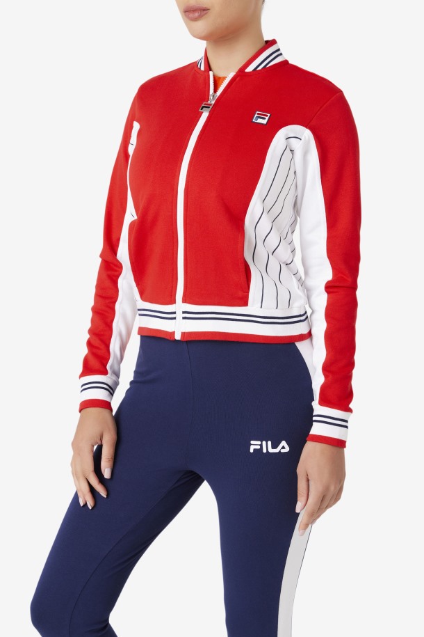 Fila Outlets Rojo/blanco/azul Marino Settanta Ii Chaqueta