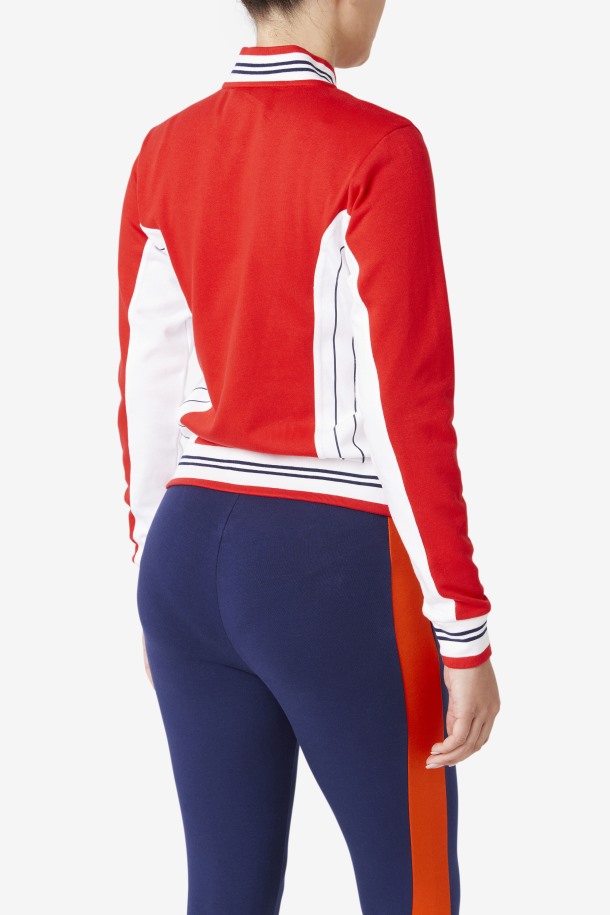 Fila Outlets Rojo/blanco/azul Marino Settanta Ii Chaqueta