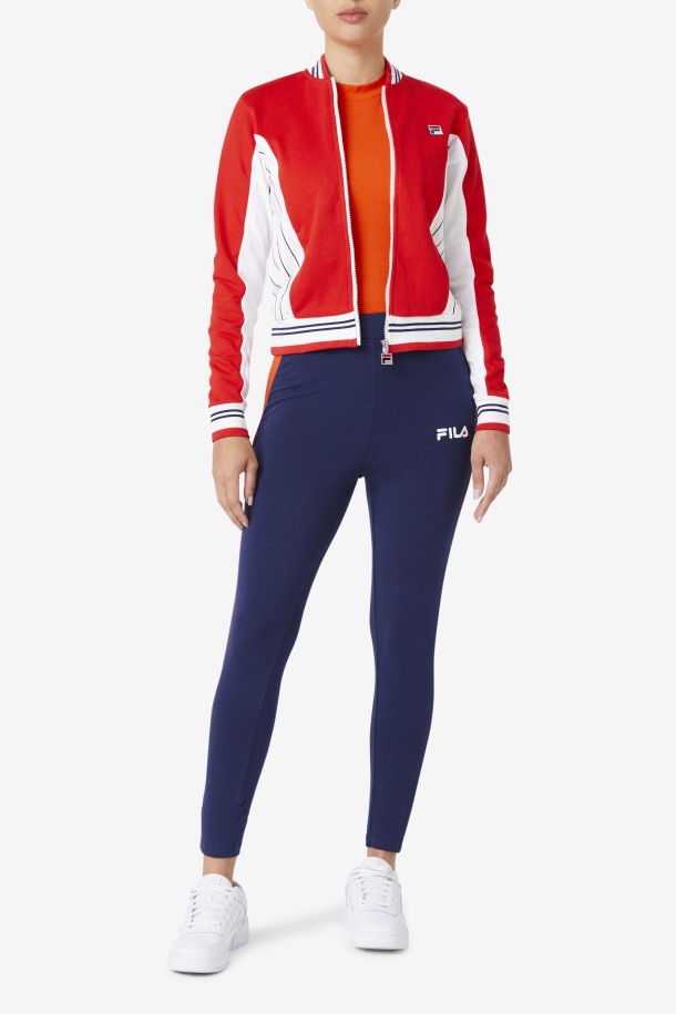 Fila Outlets Rojo/blanco/azul Marino Settanta Ii Chaqueta