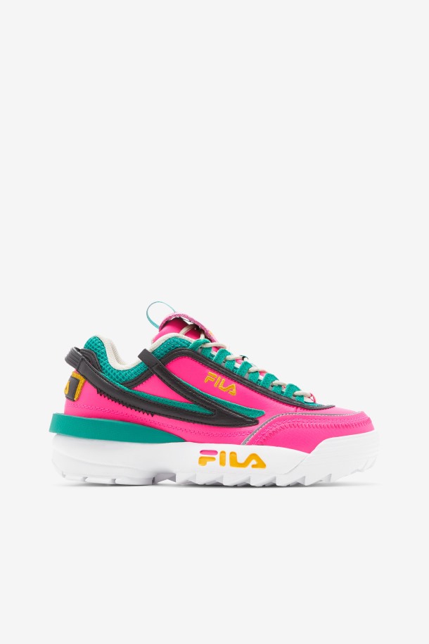 Zapatillas De Mujer Disruptor 2 Exp Fila Outlet Rosa Brillo/dorado/gardenia