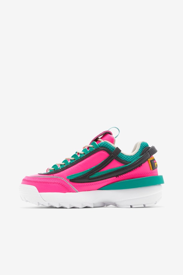 Zapatillas De Mujer Disruptor 2 Exp Fila Outlet Rosa Brillo/dorado/gardenia
