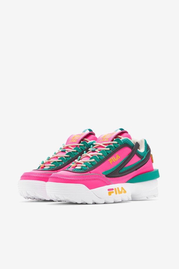 Zapatillas De Mujer Disruptor 2 Exp Fila Outlet Rosa Brillo/dorado/gardenia