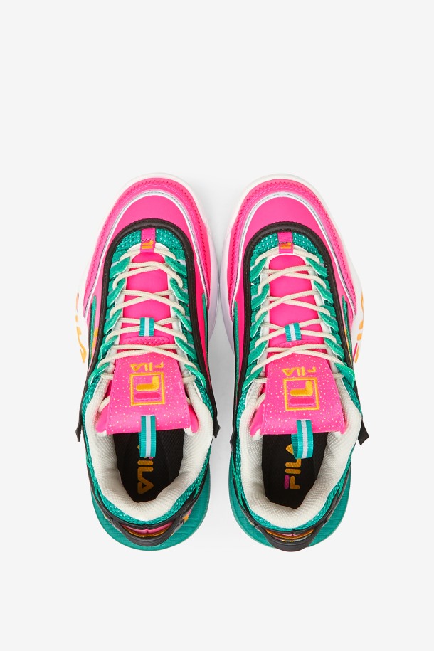 Zapatillas De Mujer Disruptor 2 Exp Fila Outlet Rosa Brillo/dorado/gardenia