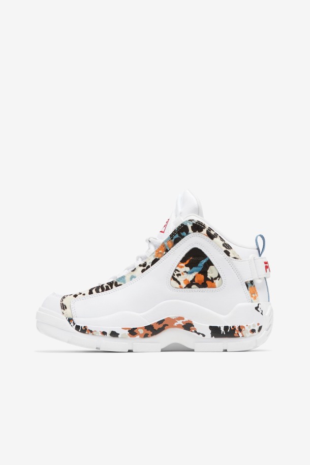 Blanco/rojo Fila Outlet Mujer Grant Hill 2