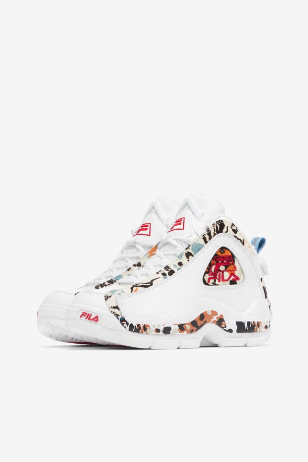 Blanco/rojo Fila Outlet Mujer Grant Hill 2