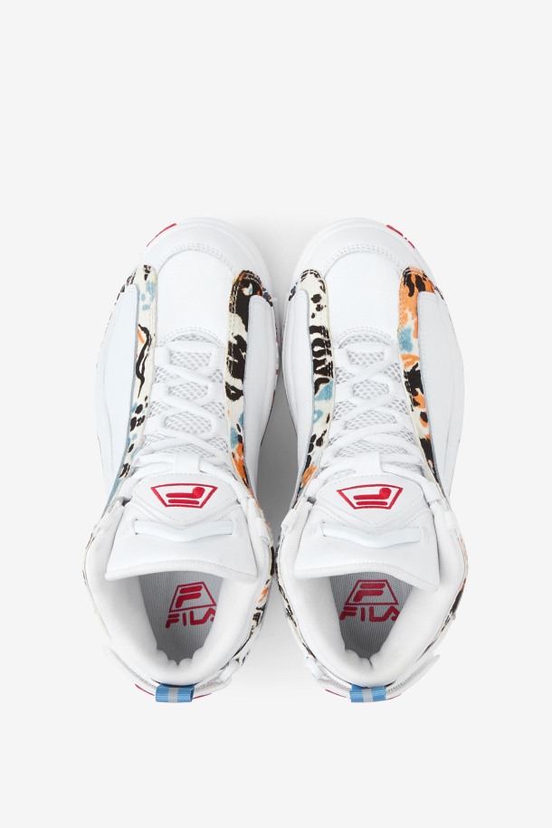 Blanco/rojo Fila Outlet Mujer Grant Hill 2