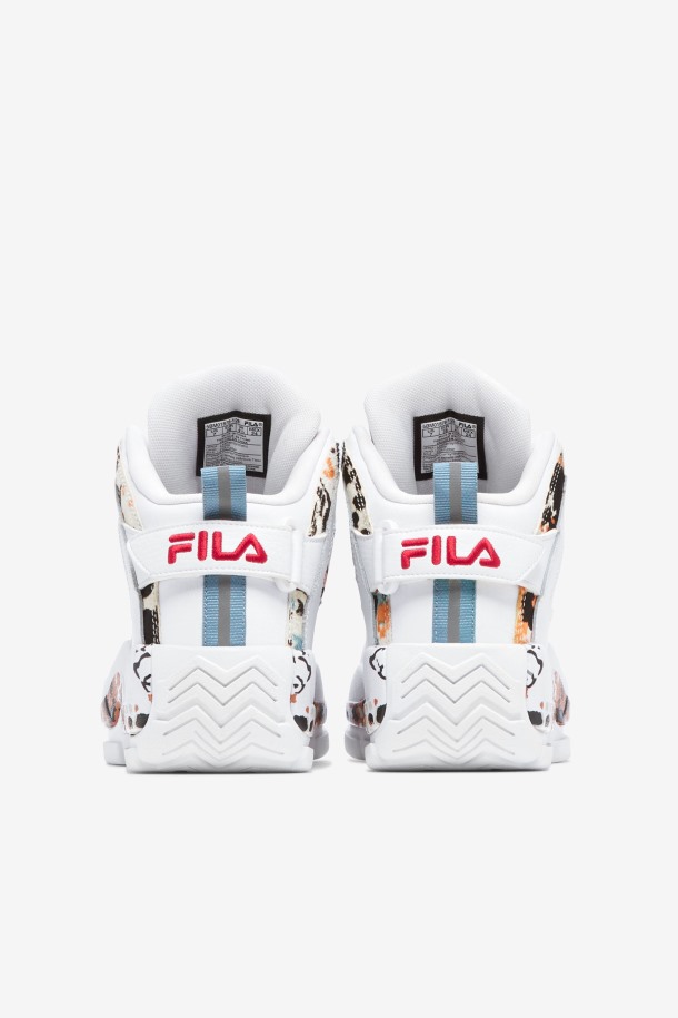 Blanco/rojo Fila Outlet Mujer Grant Hill 2