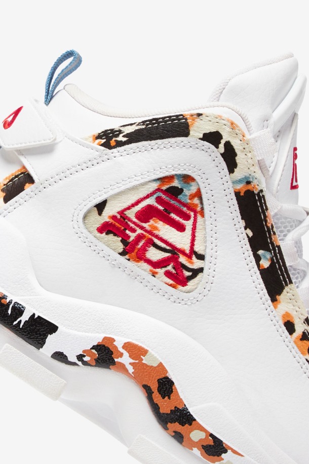Blanco/rojo Fila Outlet Mujer Grant Hill 2