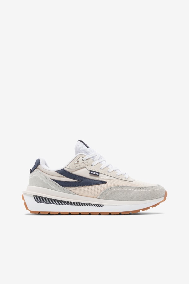 Blanqueado Arena/azul Marino/blanco Fila Outlets Mujer Renno