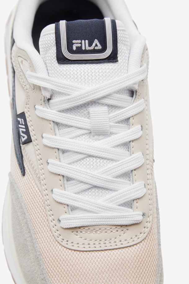 Blanqueado Arena/azul Marino/blanco Fila Outlets Mujer Renno