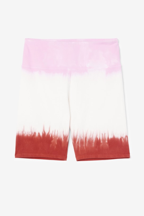 Taima Tie Dye Bike Short Fila Outlet Pirouette/white/earth Red