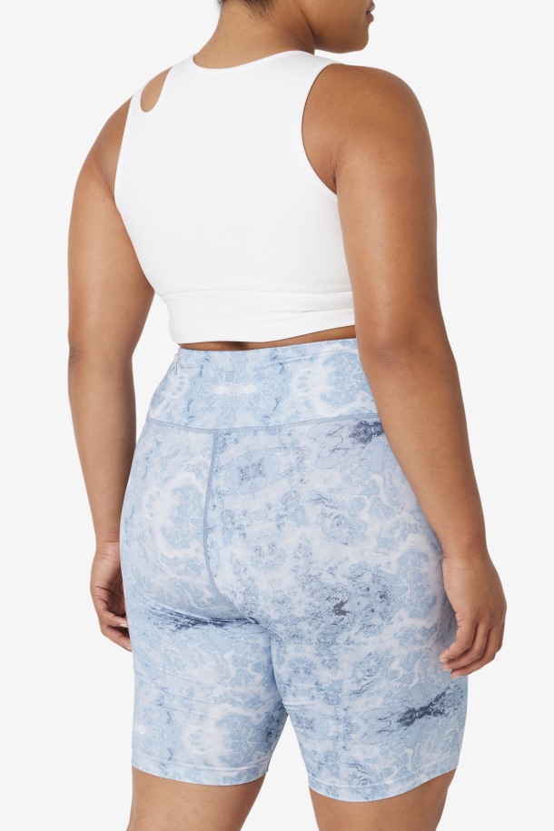 Sujetador Top Blanco Uplift Slice Crop Top Fila Outlet