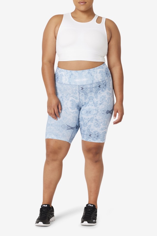 Sujetador Top Blanco Uplift Slice Crop Top Fila Outlet