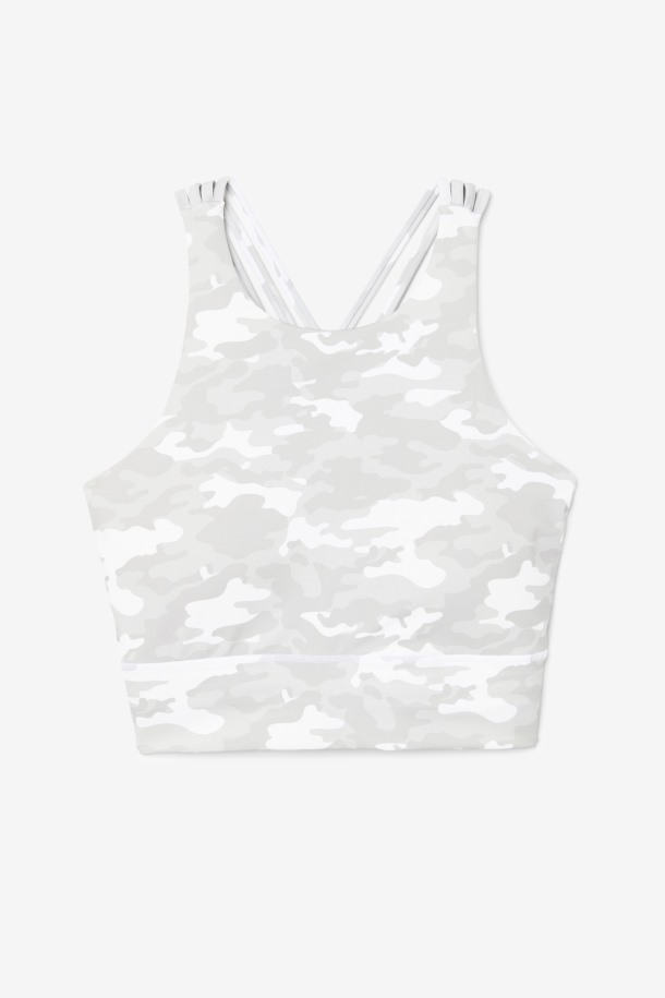 Sujetador Deportivo Cuello Alto Uplift Blanco Fila Outlet