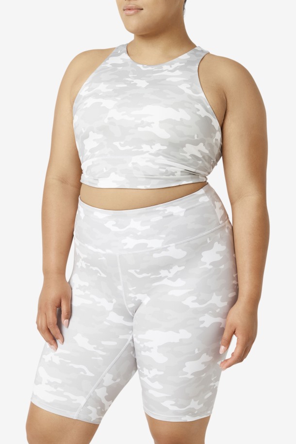 Sujetador Deportivo Cuello Alto Uplift Blanco Fila Outlet