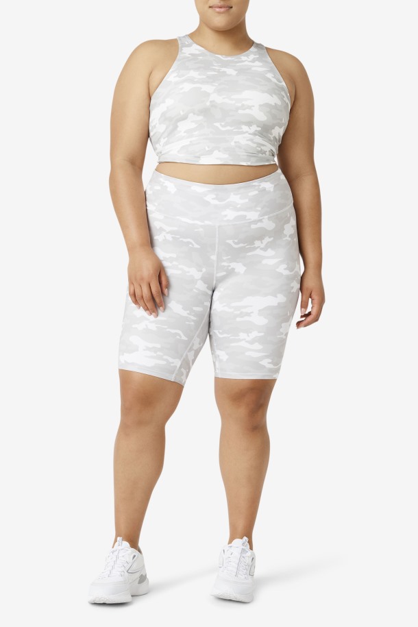 Sujetador Deportivo Cuello Alto Uplift Blanco Fila Outlet