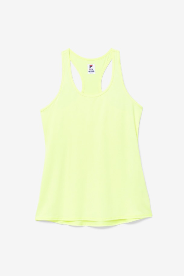 Fila Outlets Pickleball Racerback Tanque Amarillo Brezo