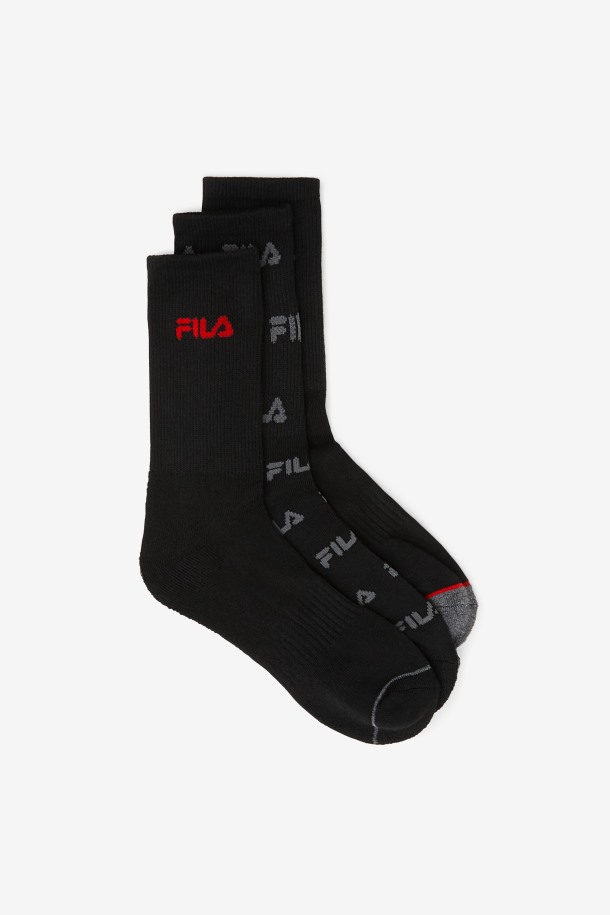 Pack De 6 Pares De Calcetines Fila Para Niños Negros