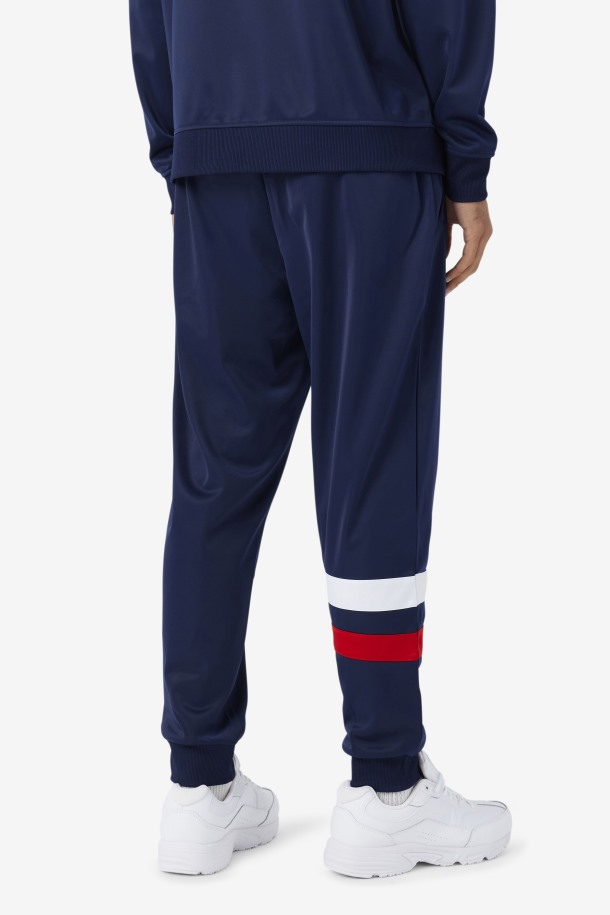 Fila Outlets Azul Marino/rojo/blanco Jaya Pantalón De Chándal