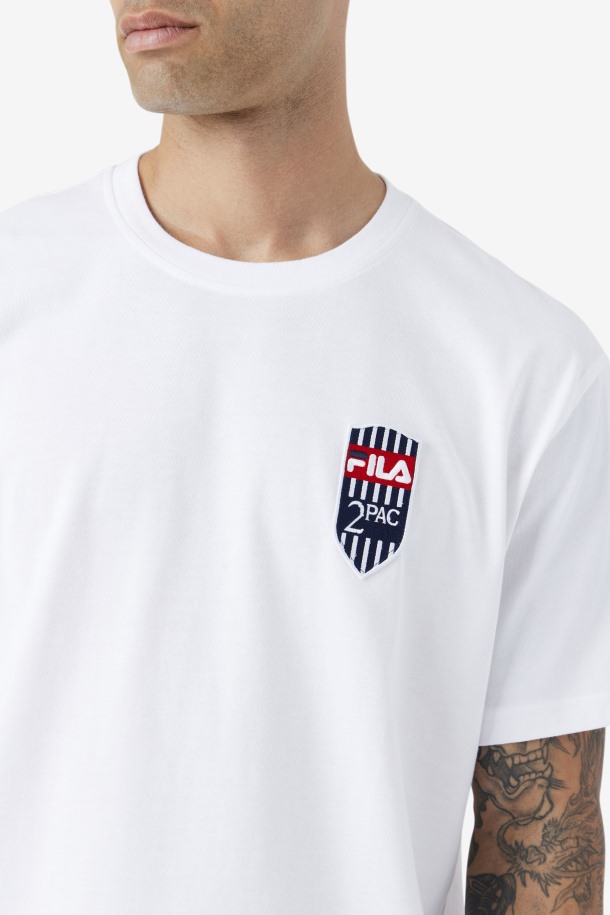 Camiseta Blanca Parche 2pac Fila Outlet
