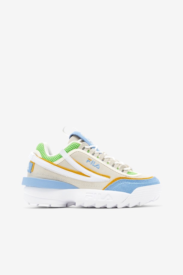 Blanco/anochecer Azul/jazmín Verde Fila Outlet Mujer Disruptor 2 Exp