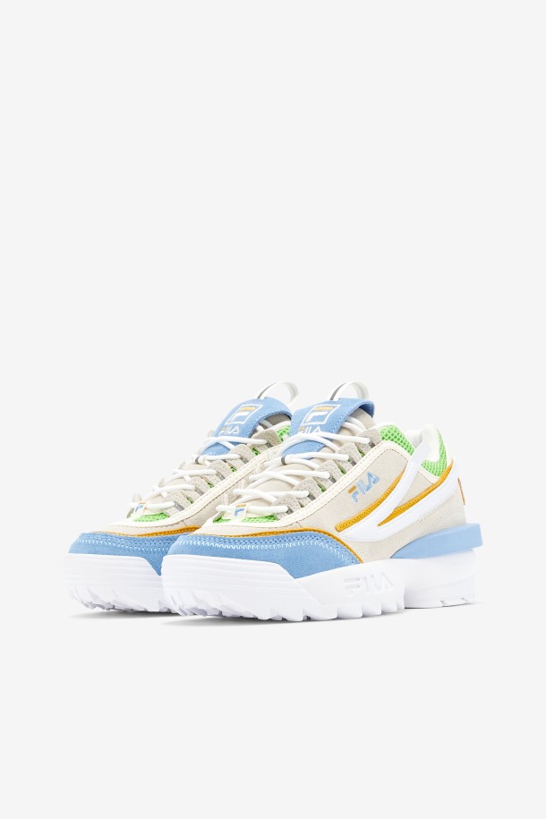 Blanco/anochecer Azul/jazmín Verde Fila Outlet Mujer Disruptor 2 Exp