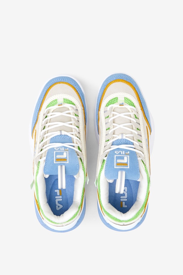 Blanco/anochecer Azul/jazmín Verde Fila Outlet Mujer Disruptor 2 Exp