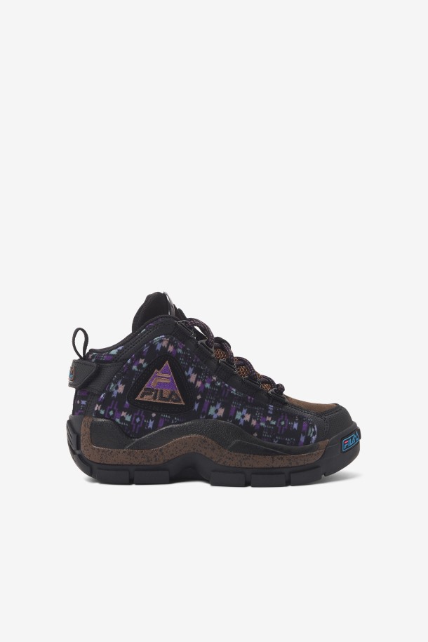 Fila Outlets Niños Pequeños Grant Hill 2 Outdoor Negro/piña/púrpura