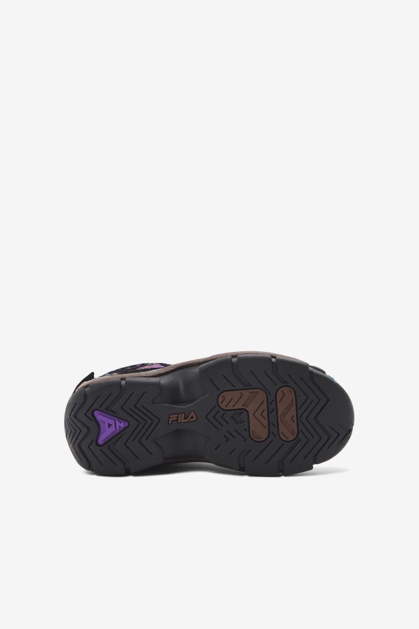 Fila Outlets Niños Pequeños Grant Hill 2 Outdoor Negro/piña/púrpura