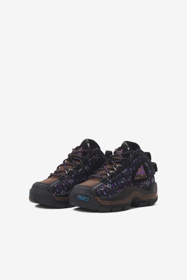 Fila Outlets Niños Pequeños Grant Hill 2 Outdoor Negro/piña/púrpura