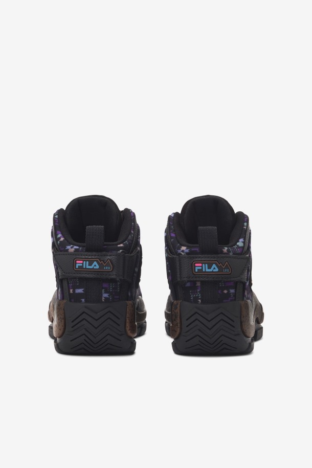 Fila Outlets Niños Pequeños Grant Hill 2 Outdoor Negro/piña/púrpura