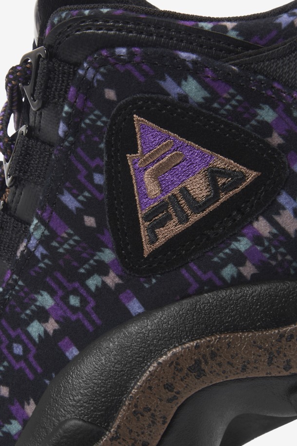 Fila Outlets Niños Pequeños Grant Hill 2 Outdoor Negro/piña/púrpura