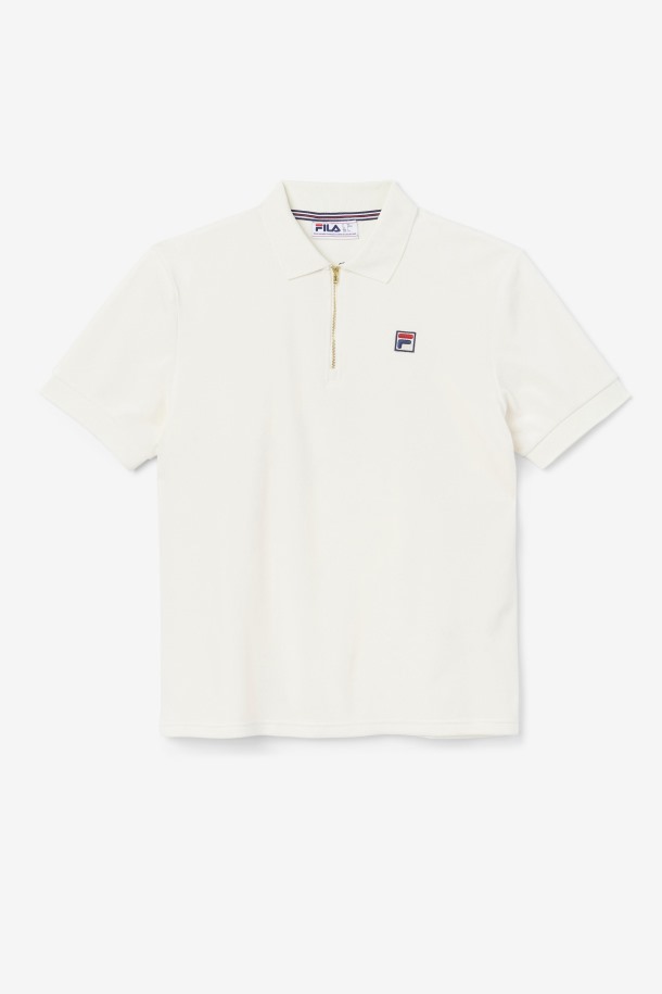 Devon Terciopelo Polo Fila Puntos De Venta Egret