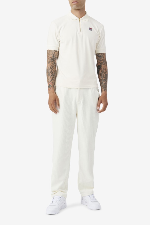 Devon Terciopelo Polo Fila Puntos De Venta Egret