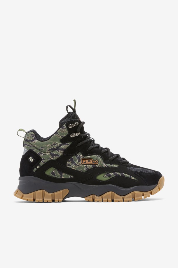 Negro/cebollino/goma Fila Outlet Hombre Ray Tracer Tr 2 Mid