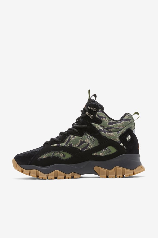 Negro/cebollino/goma Fila Outlet Hombre Ray Tracer Tr 2 Mid