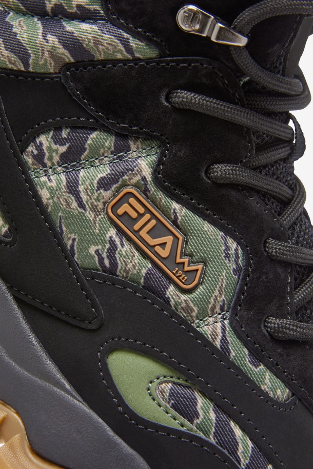 Negro/cebollino/goma Fila Outlet Hombre Ray Tracer Tr 2 Mid