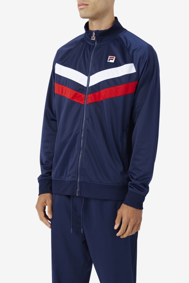 Chaqueta De Chándal Jaya Azul Marino/rojo/blanco De Fila Outlets