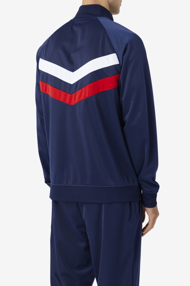 Chaqueta De Chándal Jaya Azul Marino/rojo/blanco De Fila Outlets