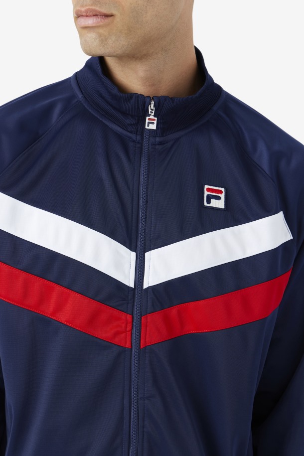Chaqueta De Chándal Jaya Azul Marino/rojo/blanco De Fila Outlets