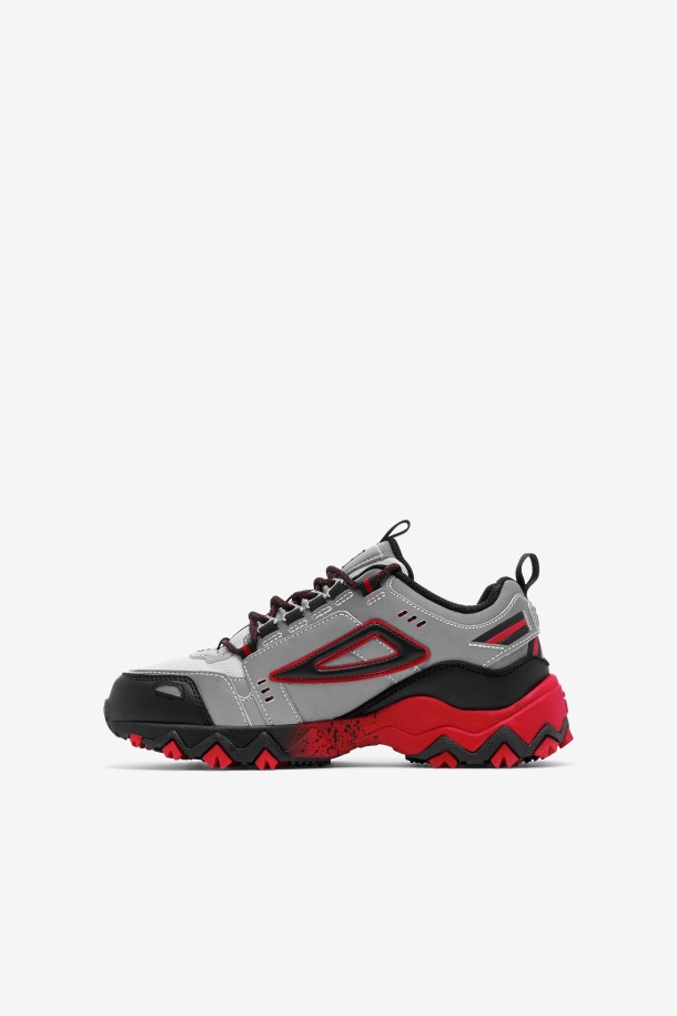 Fila Outlets Niños Pequeños Oakmont Tr Plata Metálica/negro/rojo