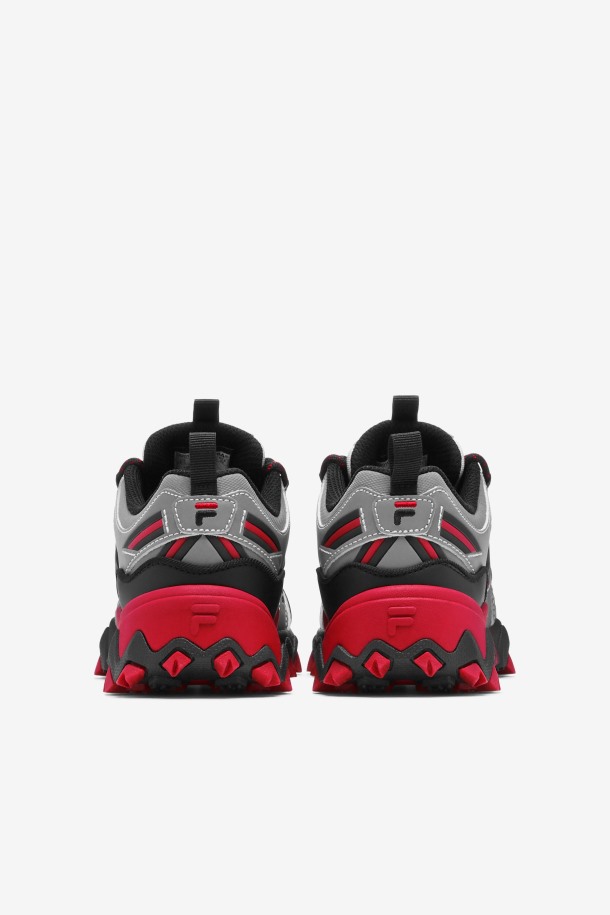 Fila Outlets Niños Pequeños Oakmont Tr Plata Metálica/negro/rojo
