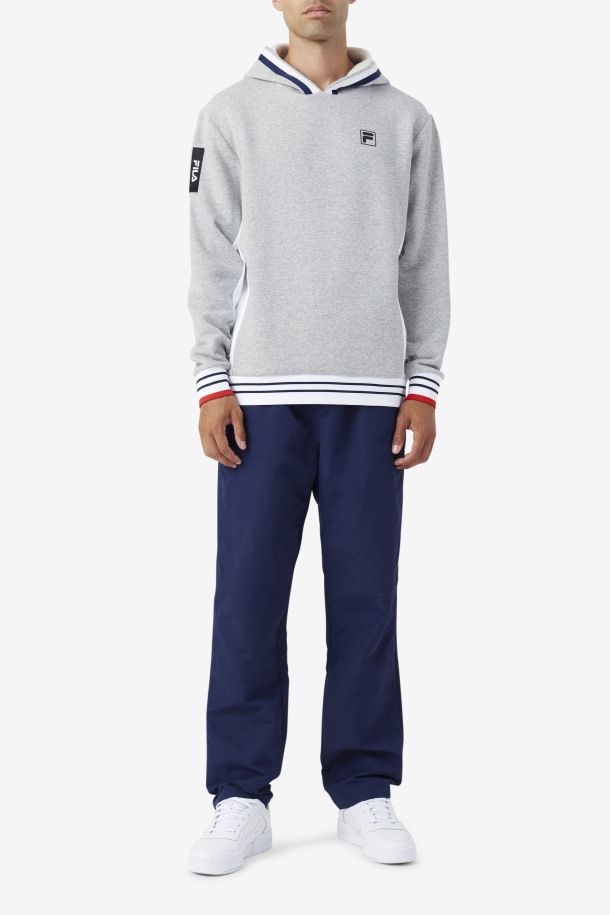 Fila Outlets Bevans Park Sudadera Con Capucha Gris Jaspeado