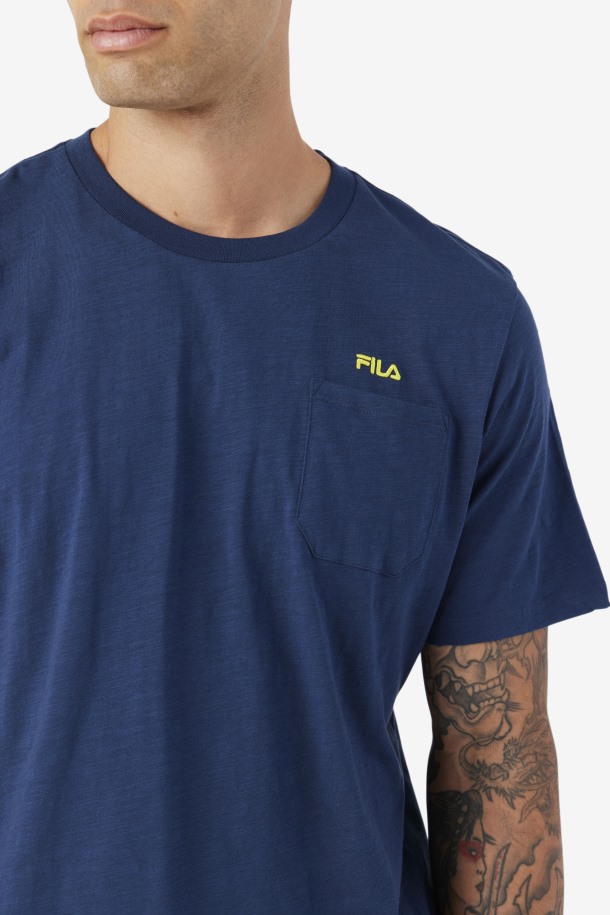 Azul Marino/amarillo Dilki Crew Fila Outlet
