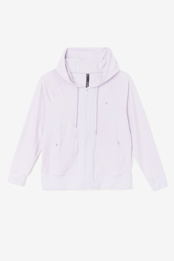Fila Outlets Fi-lux Textura Sudadera Con Cremallera Completa Azul Lavanda