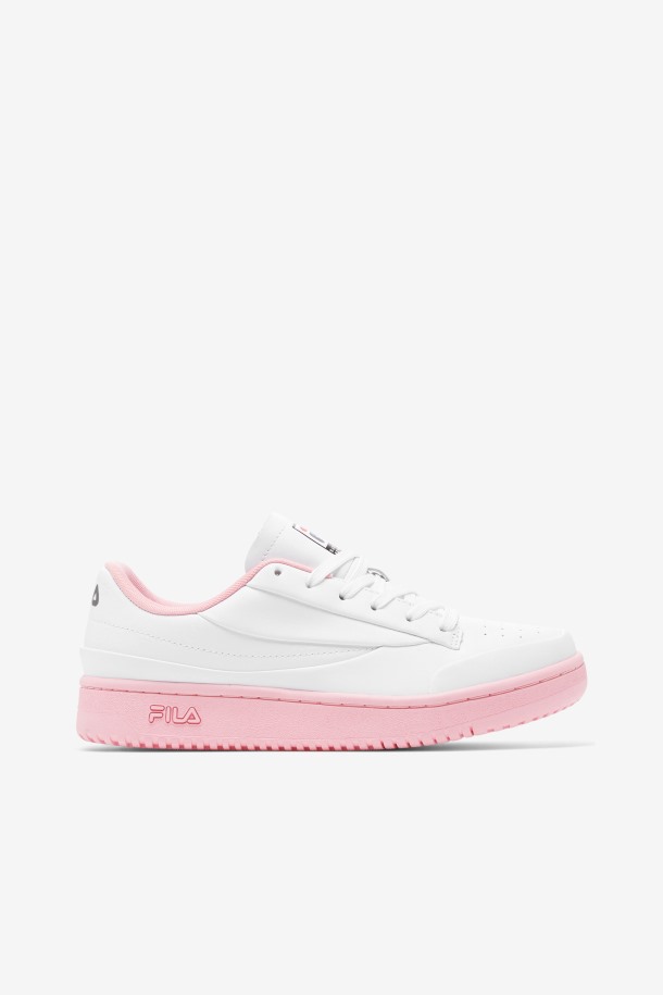 Blanco/coral Blush/negro Tenis Originales Mujer Lux X Barneys Fila Outlet