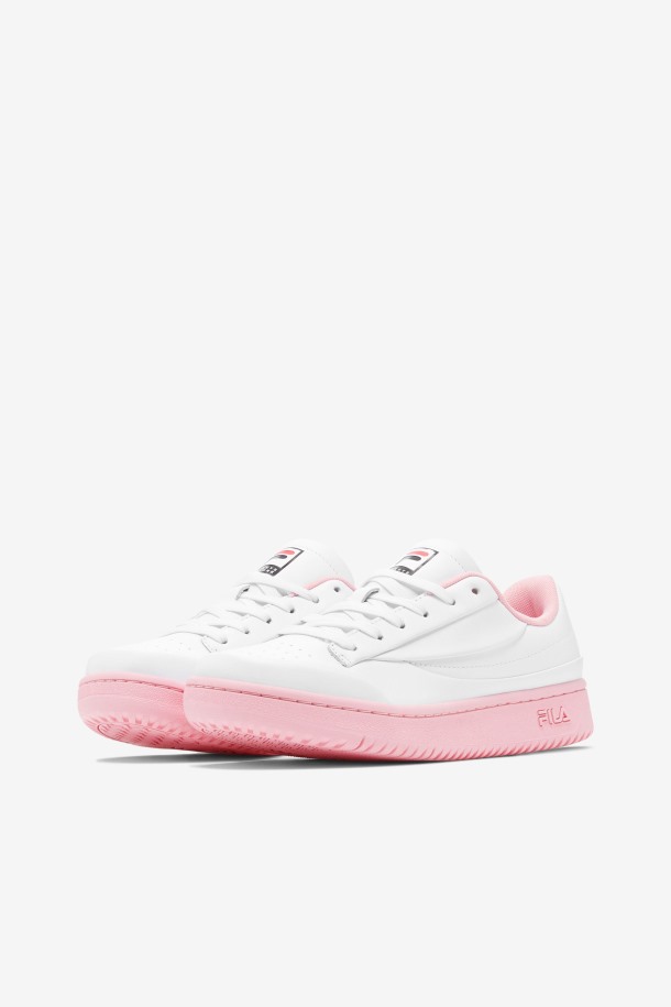Blanco/coral Blush/negro Tenis Originales Mujer Lux X Barneys Fila Outlet