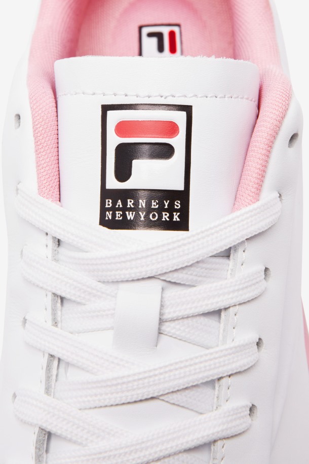 Blanco/coral Blush/negro Tenis Originales Mujer Lux X Barneys Fila Outlet
