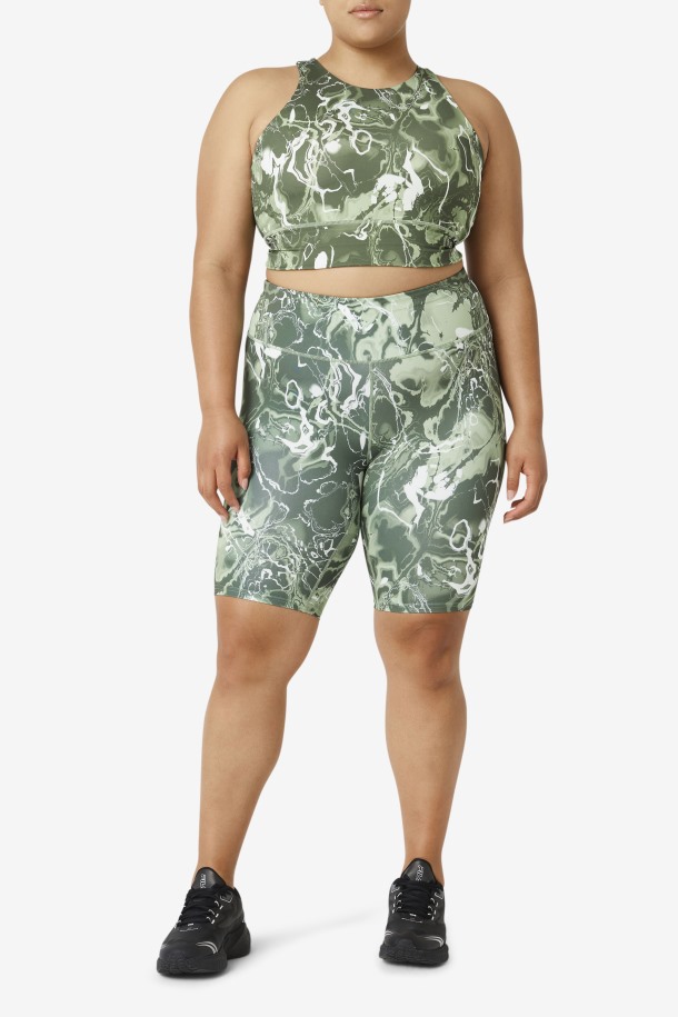 Forza 8\" Bike Short Basil Marble Fila Outlets