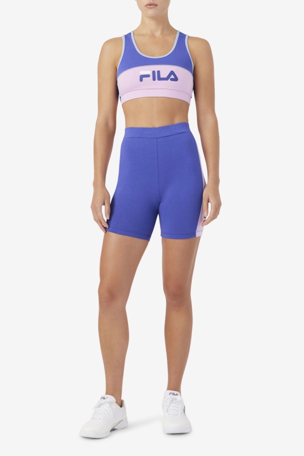Pantalón Corto Cola Davina Azul/orquídea/azul/blanco Outlet
